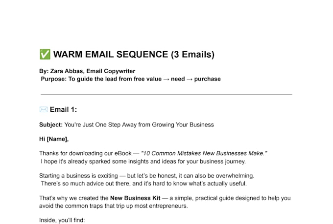 write high converting email and sales copy